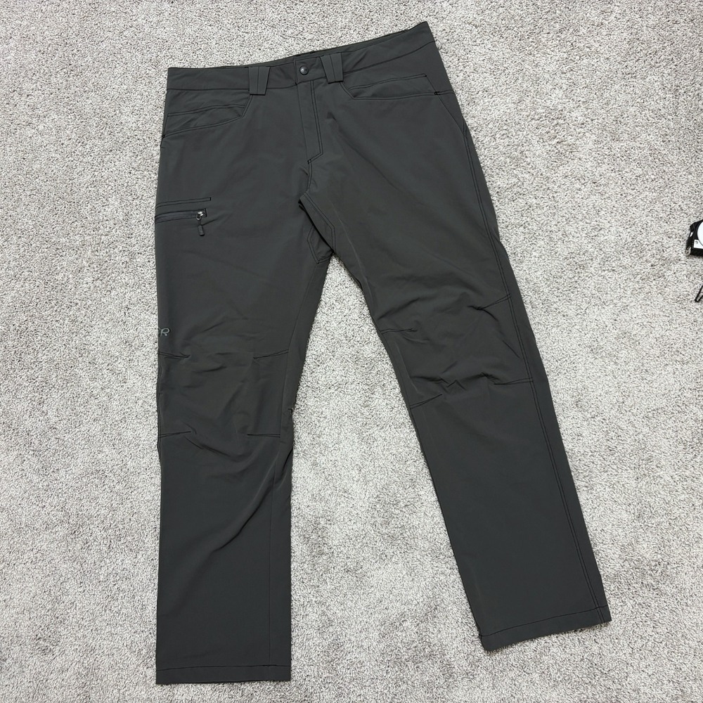 Outdoor Research Voodoo Pants Gray Hiking Lightweight Nylon Mens 38 (39x34)